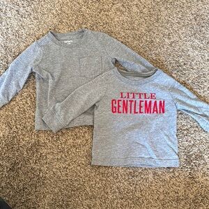 Carter's Gray Long Sleeve Tees for Casual Comfort